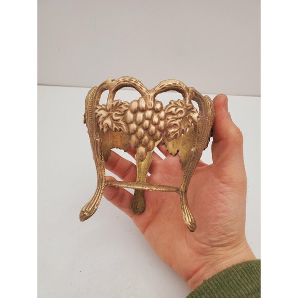 Brass display stand for egg, mineral, orb or large crystal ball, ostrich egg - Picture 5 of 9